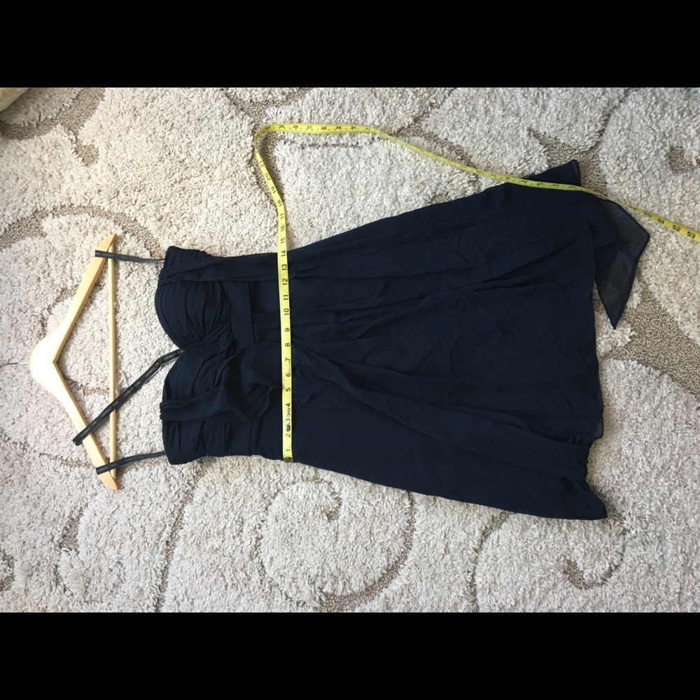 Bill Levkoff Strapless Navy Cocktail Dress Size 4 - Picture 7 of 7